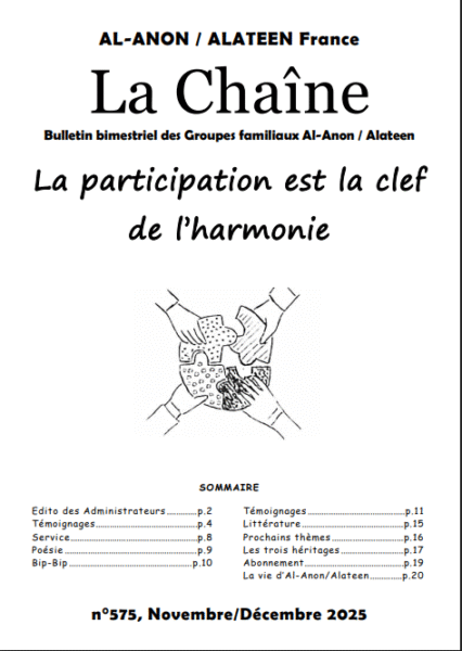 Chaîne Novembre - Décembre 2025